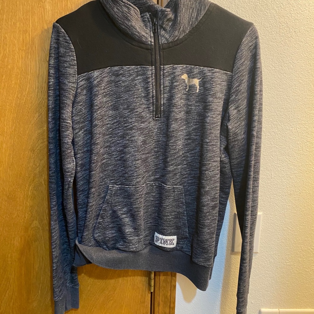 Pink quarter zip